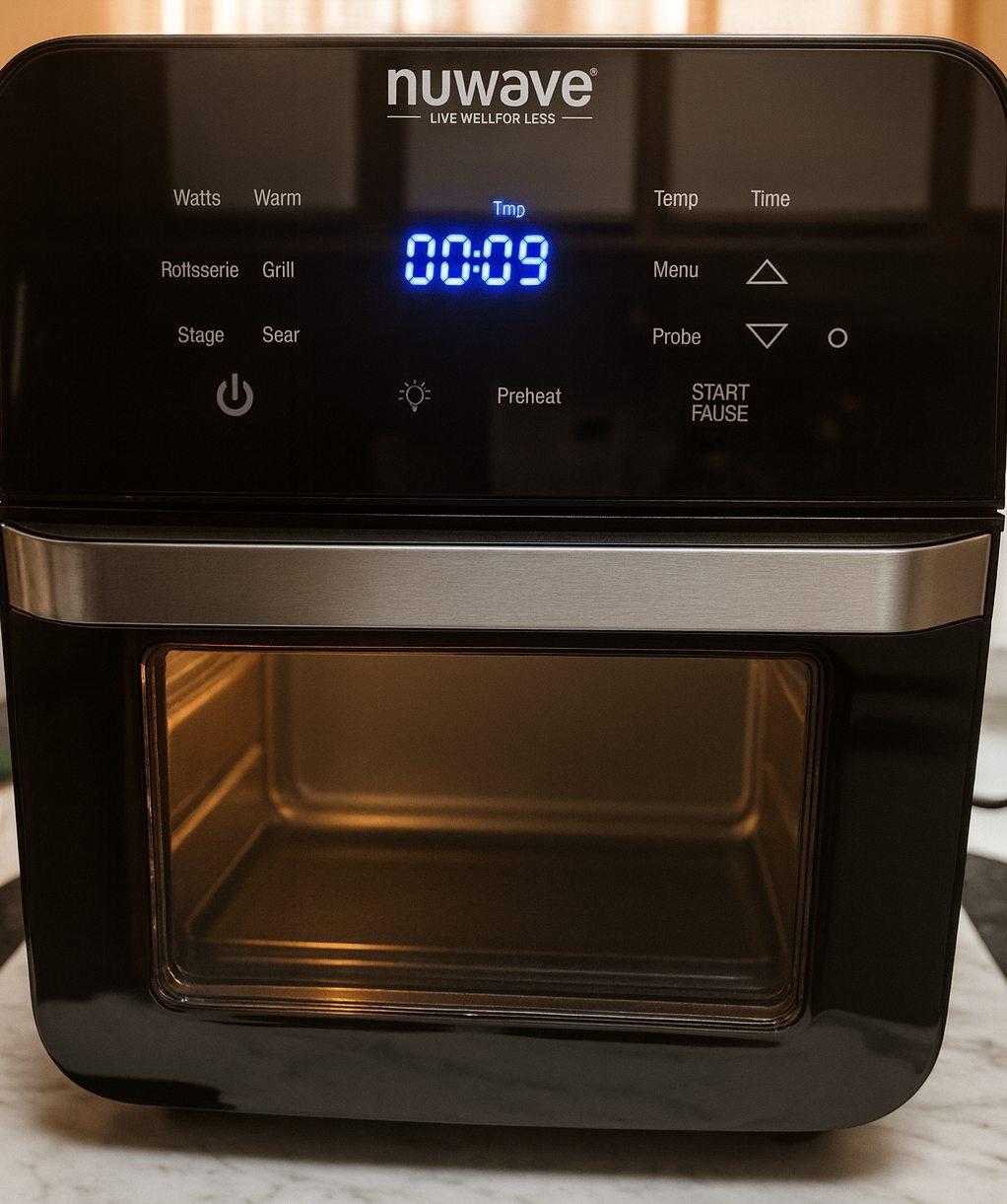 Nuwave Brio 15.5Qt Air Fryer Rotisserie Oven